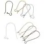 Ear Wire Hooks, 200 Pc Kidney Earring Findings, Mixed Color (1 x 3/8 inch; 25mm x 11mm)