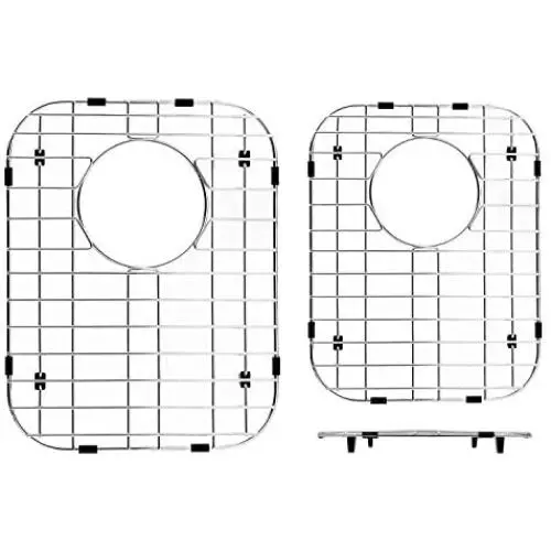 Kitchen Sink Grates - Bottom Grids for Kitchen Sink - Sink Steel Bottom Grid - Metal Sink Protector - Sink Protector Grid - Stainless Steel Bottom Grid - 13L x 16W, 11,26L x 14,5W Set of 2 Kitchen Sink Grates - Bottom Grids for Kitchen Sink - Sink Steel Bottom Grid - Metal Sink Protector - Sink Protector Grid - Stainless Steel Bottom Grid - 13L x 16W, 11,26L x 14,5W Set of 2