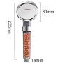 Nosame Shower Head, Filter Filtration High Pressure Water Saving 3 Mode Function Spray Handheld Showerheads for Dry Skin & Hair