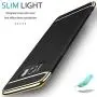 Galaxy S8 Case, 3 in 1 Hybrid Hard Plastic Case Ultra Thin and Slim Anti-Scratch Matte Finish Back Cover for Samsung Galaxy S8 (5.8)(2017) - Black