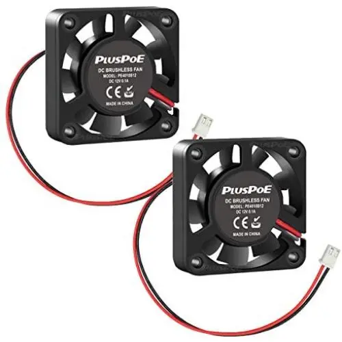 PLUSPOE 2-Pack 40mm x 10mm DC 12V Brushless Cooling Fan, Dual Ball Bearing for Computer case 3D Printer Humidifier and Other Small Appliances Series Repair Replacement PLUSPOE 2-Pack 40mm x 10mm DC 12V Brushless Cooling Fan, Dual Ball Bearing for Computer case 3D Printer Humidifier and Other Small Appliances Series Repair Replacement