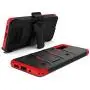 ZIZO Bolt Series for Galaxy S20 Case with Kickstand Holster Lanyard - Black & Red ZIZO Bolt Series for Galaxy S20 Case with Kickstand Holster Lanyard - Black & Red