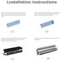 NVMe M.2 Aluminum Heatsink Cooler for 2280 M2 SSD Heat Sink with Silicone Thermal Pad (Silver)