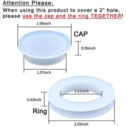 DGQ 2'' Silicone Umbrella Table Hole Cap - 1 Pack - Patio Table Umbrella Thicker Hole Ring Plug and Cap Set