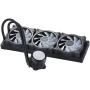 Cooler Master MasterLiquid ML360 Illusion Close-Loop AIO CPU Liquid Cooler, Translucent Dome, 3rd Gen Dual Chamber Pump, 240 Radiator, Dual MF120 Halo for AMD Ryzen/Intel 1200/1151