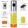 Anmyox Olive Oil Sprayer Set, 100ml 5 In 1 Oil Dispenser Glass Bottle for Bbq Salad Cooking Roasting Grilling Baking(2 Pcs))
