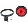 3.2mm Belt Drive Transmission Gears System for 1/10 RC Car Crawler Axial SCX10 & SCX10 II 90046 Upgrade DIY Parts