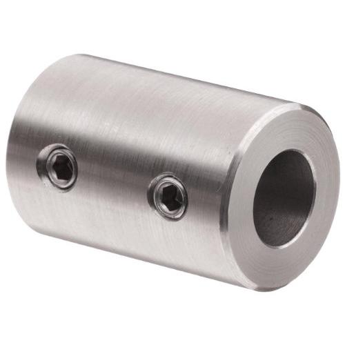 Climax Metal RC-062-S Coupling, Stainless Steel Grade 303, 5/8'' Bore , 1-1/4'' OD, With 5/16-18 x 5/16 Set Screw