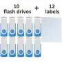 Enfain Bulk 1GB USB 2.0 Thumb Flash Jump Pen Memory Stick Disk (Blue, Set of 10) Enfain Bulk 1GB USB 2.0 Thumb Flash Jump Pen Memory Stick Disk (Blue, Set of 10)