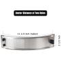 Dracarys Green Egg Replacement Parts Stainless Steel Draft Door Kit BBQ Parts Big Green Egg Parts Accessories Fit for Medium & Large Big Egg Grill, with Punched Mesh Screen