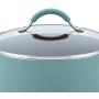 Rachael Ray Cucina Nonstick Cookware Pots and Pans Set, 12 Piece, Agave Blue