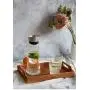 DECRAFTS Hand-Woven Rattan Rectangular Serving Tray with Handles for Breakfast, Drinks, Snack for Coffee Table (14.5x10.2x1.4inches)