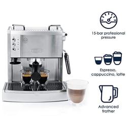 DeLonghi 15 bar Pump Espresso Maker, EC702, Metal