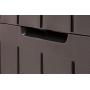 Keter Marvel Plus 71 Gallon Resin Outdoor Storage Box for Patio Furniture Cushion Storage, Brown