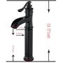 Vessel Sink Faucet Oil Rubbed Bronze Waterfall Single Handle Lever One Hole Bathroom Mixer Tap Deck Mount