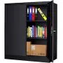 INTERGREAT Locking Metal Storage Cabinet with Doors, Lockable Steel Storage Cabinet with Lock and Shelves, Heavy Duty Metal Cabinet for Office, Garage, Home, Shop, Basement (Black) INTERGREAT Locking Metal Storage Cabinet with Doors, Lockable Steel Storage Cabinet with Lock and Shelves, Heavy Duty Metal Cabinet for Office, Garage, Home, Shop, Basement (Black)