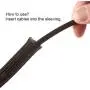 25ft - 1/2 inch PET Expandable Braided Sleeving – Black – Alex Tech braided cable sleeve 25ft - 1/2 inch PET Expandable Braided Sleeving – Black – Alex Tech braided cable sleeve