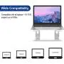 BESIGN LS03 Aluminum Laptop Stand, Ergonomic Detachable Computer Stand, Riser Holder Notebook Stand Compatible with Air, Pro, Dell, HP, Lenovo More 10-15.6'' Laptops, Silver