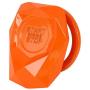 X AUTOHAUX Orange Universal Engine Button Knob Push Button Switch Cover Metal Alloy Protective Cover