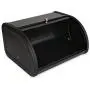 X458 Black Metal Bread Box/Bin/kitchen Storage Containers with Roll Top Lid (Black) X458 Black Metal Bread Box/Bin/kitchen Storage Containers with Roll Top Lid (Black)