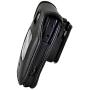 Turtleback Fitted Case Compatible with Kyocera Cadence Flip Phone Executive Black Leather Case with Rotating Ratcheting Belt Clip - Made in USA