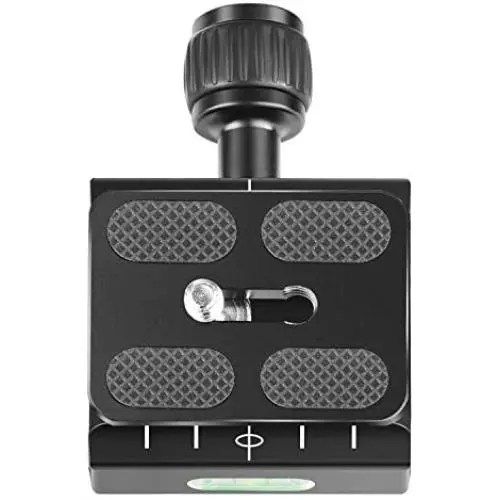 Neewer Metal 50mm Quick Shoe Base Clamp and QR Plate with Bubble Level and Adjustable Lever Knob, Compatible with Arca-Swiss Standard for Tripod Ballhead Neewer Metal 50mm Quick Shoe Base Clamp and QR Plate with Bubble Level and Adjustable Lever Knob, Compatible with Arca-Swiss Standard for Tripod Ballhead