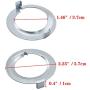 DTTRA 4pcs Metal Lamp Shade Collar Rings for Medium-Base Ceramic Sockets, Light Socket Shade Ring, Light Fixture Parts of Retainer Rings for the E26 Threaded Ceramic Socket Lock