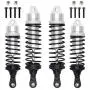 Hosim Front & Rear Shock Absorber Springs Damper Kits Aluminum Alloy for 1/10 Traxxas Slash 4x4 4WD RC Cars Upgrades Replacement Accessories Silver (4PCS) Hosim Front & Rear Shock Absorber Springs Damper Kits Aluminum Alloy for 1/10 Traxxas Slash 4x4 4WD RC Cars Upgrades Replacement Accessories Silver (4PCS)
