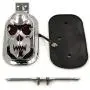 HTTMT XH3118B-B-CD Chrome Red Metal Skull Brake Tail Light Signal Compatible with Motorcycle Bike HTTMT XH3118B-B-CD Chrome Red Metal Skull Brake Tail Light Signal Compatible with Motorcycle Bike