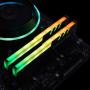 EZDIY-FAB ARGB DDR Memory RAM Cooler,RGB DDR Heatsink(Compatible with ASUS Aura Sync,GIGABYTE RGB Fusion, MSI Mystic Light) Black-2 Pack
