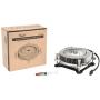 CPU Cooler 1U Low Profile CPU Cooling Fan Full Copper & Aluminum Structure 60 mm PWM Fan & 4-Pin Connector, Slim 27mm Height Saves Internal Space 13dBA Silent Noise Level High End 2 Ball Bearing