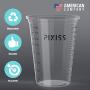 Disposable Epoxy Resin Mixing Cups Clear Plastic 10-Ounce 50-Pack For Measuring Paint Epoxy Resin Art Supplies - Graduated Measurements in ML and OZ - Multipurpose Mixing Cups for Cooking and Baking