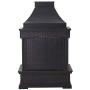 Sunjoy Heirloom Slate Wood Burning Fireplace, Black