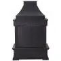 Sunjoy Heirloom Slate Wood Burning Fireplace, Black Sunjoy Heirloom Slate Wood Burning Fireplace, Black