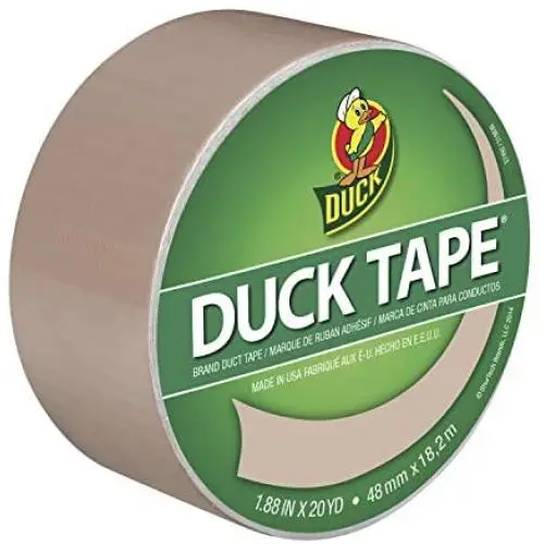 Duck 283264 Color Duct Tape Single Roll, 1.88 Inches x 20 Yards, Beige