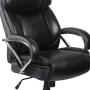 Flash Furniture HERCULES Series Big & Tall 500 lb. Rated Black LeatherSoft Executive Swivel Ergonomic Office Chair with Extra Wide Seat