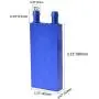BXQINLENX Aluminum Water Cooling Block for CPU Graphics Radiator Heatsink 40x 80mm Blue