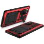 JINGANGYU Samsung Note 20 Ultra Metal Case with Screen Protector Military Rugged Heavy Duty Shockproof with Stand Camera Protector Full Cover case for Note 20 Ultra (Red)
