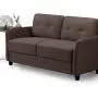 ZINUS Ricardo Loveseat Sofa / Tufted Cushions / Easy, Tool-Free Assembly, Chestnut Brown ZINUS Ricardo Loveseat Sofa / Tufted Cushions / Easy, Tool-Free Assembly, Chestnut Brown