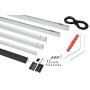 K.D. Standard Aluminum Sliding Patio Screen Door Kit 36'' x 80'' (White) - 1-7/8'' Frame