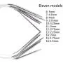 Xgood 11 Sizes Circular Knitting Needles Stainless Steel Knitting Needles with 11 Pieces Needles for Home Weave Knitting Set, from 1.5mm to 5mm Xgood 11 Sizes Circular Knitting Needles Stainless Steel Knitting Needles with 11 Pieces Needles for Home Weave Knitting Set, from 1.5mm to 5mm