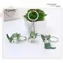 KINGFOREST 100PCS Split Key Ring with Chain 1 inch and Jump Rings with Screw Eye Pins,Split Key Ring with Chain Silver Color Metal Split Key Chain Ring Parts with Open Jump Ring and Connector.
