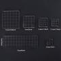 Whaline 6 Pieces Acrylic Stamp Block Clear Stamping Tools Set with Grid Lines for Scrapbooking Crafts Card Making, Assorted Sizes