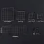 Whaline 6 Pieces Acrylic Stamp Block Clear Stamping Tools Set with Grid Lines for Scrapbooking Crafts Card Making, Assorted Sizes