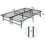 VECELO 14 Inch Foldable Metal Platform Bed Frame, Tool-Free Assembly/Box Spring Replacement/Quiet Noise Free-Queen, Black VECELO 14 Inch Foldable Metal Platform Bed Frame, Tool-Free Assembly/Box Spring Replacement/Quiet Noise Free-Queen, Black