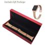 Compatible with Apple Watch Bands 38mm 40mm 42mm 44mm, Stainless Steel Wristband Loop Replacement Band for Iwatch Series 6 5 4 3 2 1 with Gift Package (Rose Gold, 38mm/40mm)