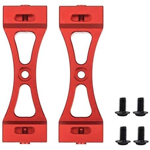 DAPENGNIAO 2Pcs Metal Bracket Suitable for Wpl B1 B14 B16 B24 C14 C24 B36 Mn D90 D91 Rc Car Upgrade Metal DIY Parts Kit Accessories (Color : Red)