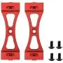 DAPENGNIAO 2Pcs Metal Bracket Suitable for Wpl B1 B14 B16 B24 C14 C24 B36 Mn D90 D91 Rc Car Upgrade Metal DIY Parts Kit Accessories (Color : Red)