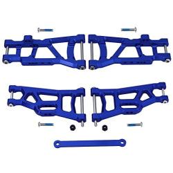 Hobbypark Aluminum Front & Rear Suspension A-Arms Set,Tie Bar for 1/10 Traxxas Slash 2WD RC Car Upgrade Parts Hop Ups, Replacement of 2555 3631 2532
