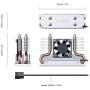 ineo M.2 2280 SSD Rocket Heatsink Built-in Cooling Fan [M3]
